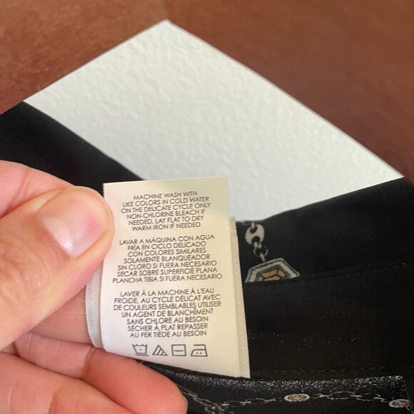 Cabi Collared Black Blouse, XS - Picture 6 of 9